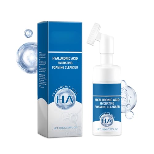 Nettoyant moussant acide hyaluronique pour équilibre huile humidité