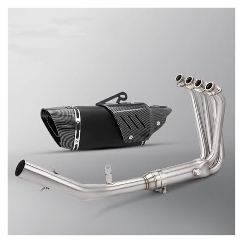 Tuyau d'échappement QJ421 en acier inoxydable robuste pour moto