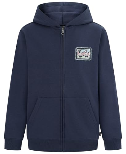 Billabong Boys' Full-Zip Fleece Sweatshirt, Soft & Comfortable Hoodie, Regular Fit
