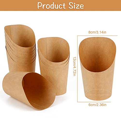 Bubble Waffle Bags, Stars, 50 Pieces, 14 oz Snack Containers, Chips Bags, Paper Popcorn Bags, Bubble Waffle Iron Cups for Take Party, Frozen Dessert, Baking Cakes - Image 6