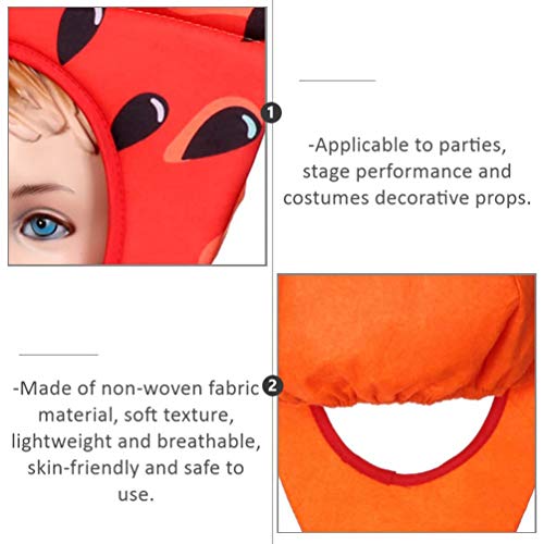 Fantasia de melancia KESYOO, chapéu de fantasia de fruta sem tecido, acessório fotográfico para cosp