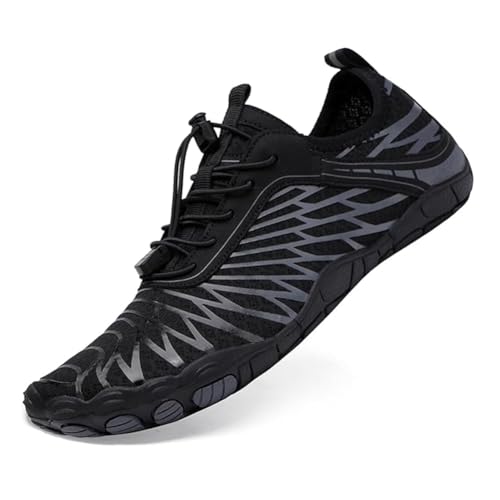 Ruyi Zapatos Descalzos Unisex Para Mujer Y Hombre, Zapatos De Agua, De Secado Rápido, Suaves Y Ligeros, Con Suela Antideslizante Y Puntera Ancha, A09 Negro., 42 Eu Ruyi Zapatos Descalzos Unisex Para Mujer Y Hombre, Zapatos De Agua, De Secado Rápido, Suaves Y Ligeros, Con Suela Antideslizante Y Puntera Ancha, A09 Negro., 42 Eu