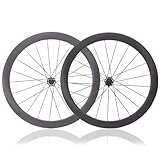 Felge: Hochwertige Carbonfaserfelge, Innenbreite 21,5 mm, Außenbreite 28 mm, Höhe 50 mm, Drahtreifen, Presta-Ventil.