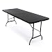 Produktbild SONLEX Partytisch Klapptisch 183 x 76 x 74 cm schwarz Rattan-Optik Catering Gartentisch klappbar Bierzelttisch 18,5 kg Tragegriff für 8 Personen