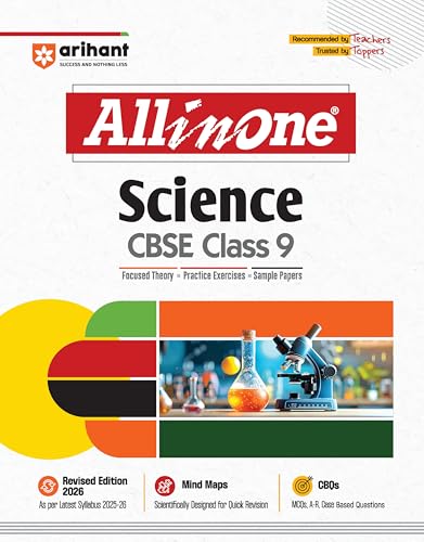 Image of Arihant All In One Combo Class 9th Science, Mathematics, Social Science, English Based On NCERT for CBSE Exam 2025-26 (Set of 3 Books)