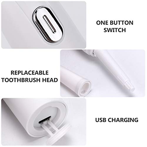 ARTIBETTER Escova de Dentes Elétrica 5 Engrenagens Escova de Dente Recarregável Usb Com Cabeça de Es