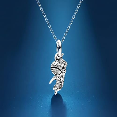 Spider Man Pendant Necklace for Men and Women,Adjustable Silver Spider Jewelry Chain,Cosplay, and Daily Wear,Great Gift for Fans of All Ages4