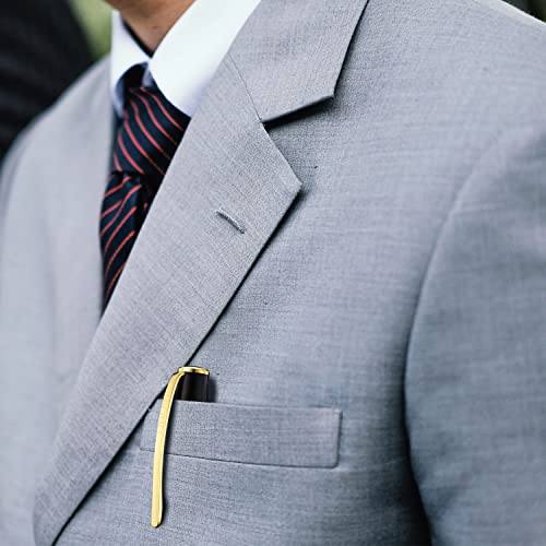 Linfanc Ballpoint Pens, Matte Black With Gold Trim, Medium Point 1.0Mm Black Ink, Nice Metal Pens For Office, 2 Pens With 4 Refills #TOP5