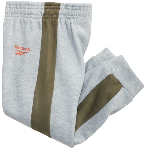 Reebok Baby Boys' Sweatsuit Set - 2 Piece Playwear Fleece Hoodie And Jogger Pants (12M-7), Size 24 Months, Light Heather Grey #TOP2