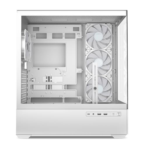 Gabinete Sharkoon AK6 RGB para PC ATX Blanco miniatura 4