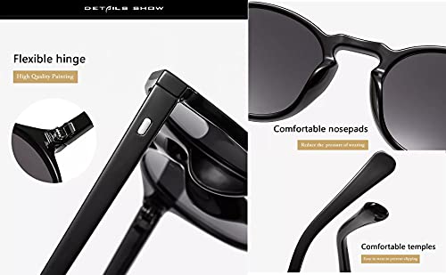Image of ELEGANTE UV Protected Small Shape Vintage Rivet Round Sunglasses for Men