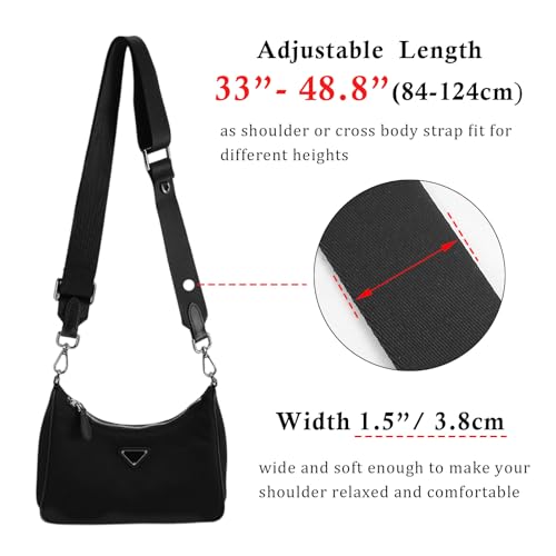 Image of Multi Pouchette Accessories Adjustable Strap, Crossbody Shoulder Purse Strap Replacement, Wide Luxury Bag Strap