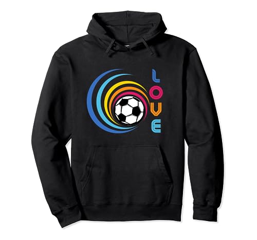 LOVE Soccer Rainbow - LGBTQ Soccer Rainbow Love Sudadera con Capucha
