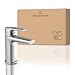 Produktbild Wasserwerk Badarmatur WT13 | Armatur für Badezimmer Waschbecken | Wasserhahn Bad | Waschbeckenarmatur | Made in Germany | Chrom