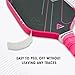 PICKLETECH Pickleball Paddle Protection Tape - Paddle Head Edge Guard - Racket Edge Protection Tape -Fit Perfectly Curved Edge -No Wrinkling Gradient Blue Pink