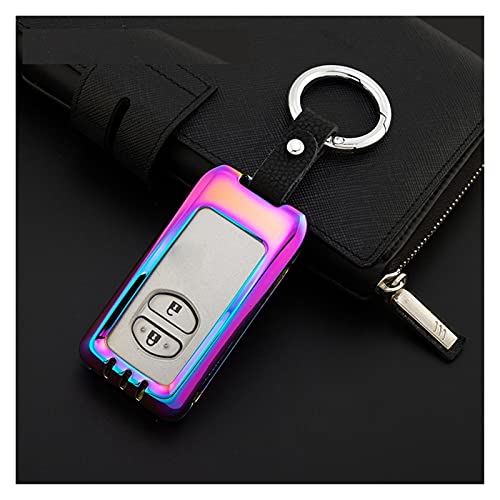 Voiture Protege Télécommande Anneau Porte Clé Sac Couverture Porte-clés Voiture Portable pour Toyota Land Cruiser Prado 150 Camry Prius Crown Subaru Forese Outback XV Héritage Porte Clef Cover