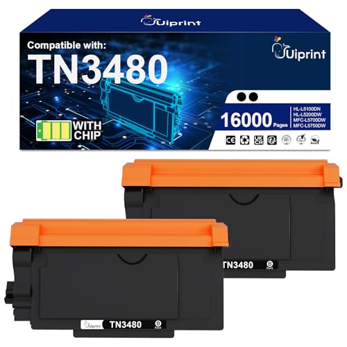 Toner TN3480 noir compatible Brother pour impressions administratives sur MFC-L5700DW