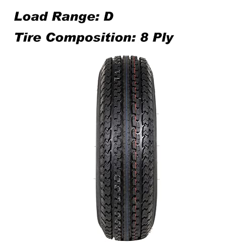 Durun ST205/75R15-2 2Pk Durun St205/75R15 Radial Trailer Tire With 15 Inch White Wheel thumb #2