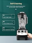 Mixeur de comptoir Reemix, mixeur à smoothies, 1450 W, mixeurs professionnels à grande vitesse pour la cuisine, contrôle de 10 vitesses, récipient en Tritan sans BPA de 68 oz, 8 lames en acier inoxydable titane pour glace/soupe/noix