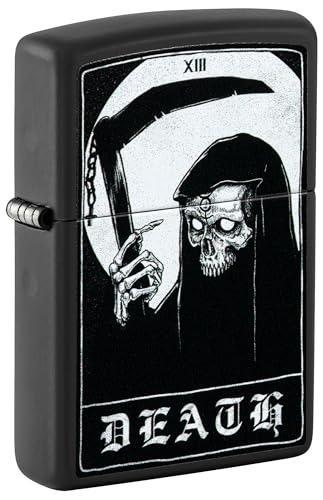 Encendedor Zippo Tarot Card #13, Negro Mate miniatura 1