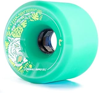 Fireball Skate Fireball Beast 76mm Longboard Wheels 87a USA Made for Skateboard Wheels for Downhill Cruising & Sliding (Set of 4) (Aquamarine),FRB-W-B76