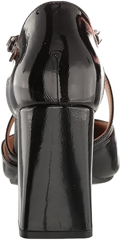 Naturalizer Womens Leesha Strappy Closed Toe Block Heel Pump Black Patent Leather 7.5 M | Image 2
