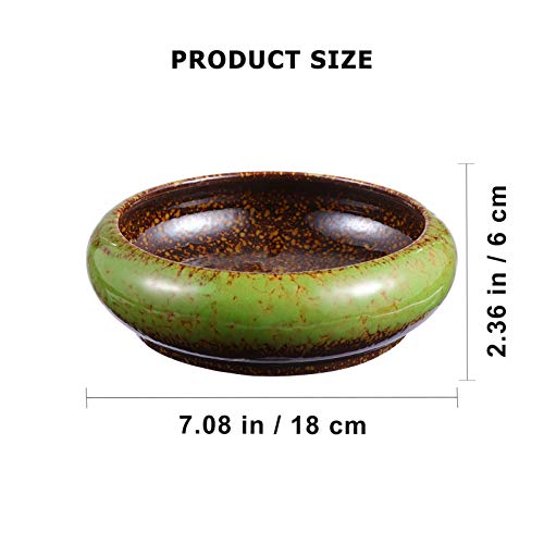 TOPBATHY Retro Artistic Succulent Plant Pot Bonsai Planter Drainage Indoor Decorative Container Vintage Tabletop Cactus Bowl - Image 2