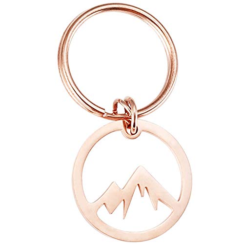 Jude Jewelers Stainless Steel Moutain Shape Keychain Pendant