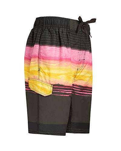 Image of Kanu Surf Men's Big Viper Extended Size Stripe Swim Trunk