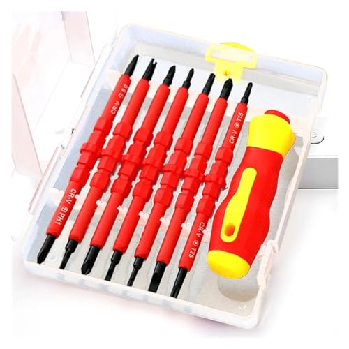 Set de 14 destornilladores aislados con tester miniatura 2