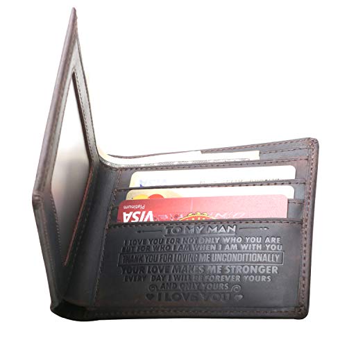 Men's Wallets,Minimalist Biflod Leather Wallet,Silm Purses,Gift for men at Birthday,Valentine's Day,Anniversary.4