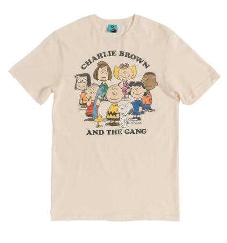 Peanuts Charlie and The Gang Natural T Shirt retrouvez la nostalgie de votre enfance avec style