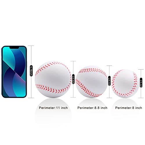 Urspasol Foam Baseballs Soft Baseballs 12 Pack With Mesh Bag For Youth Teenager Players Training Ball Sporting Batting Ball Safety Hitting And Fielding Indoor Outdoor Play White #TOP3