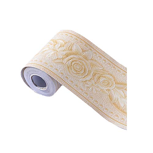 Ouken Creación 3D Patrón Impermeable Frontera del Papel Pintado de la decoración desprendible Auto-Adhesivo de decoración de la Pared Frontera de la Pared de baño Cocina 1PC Style-10202