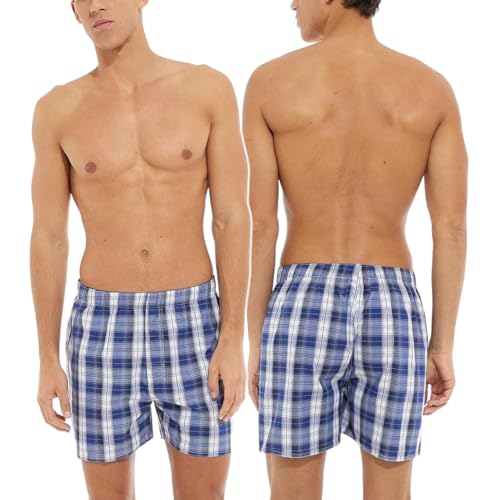ToBeInStyle Men's Classic Multicolor Boxer Briefs in 3 or 6 Pack3