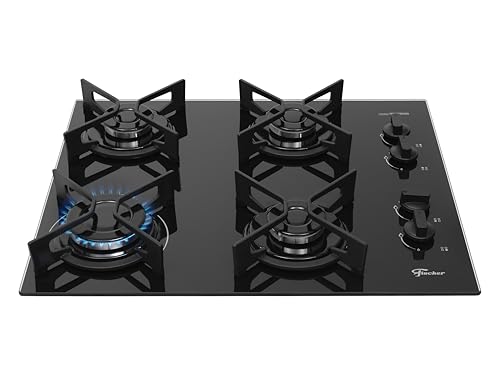 FISCHER COOKTOP À GÁS 4 BOCAS FIT LINE TREMPE IRON MESA VIDRO PRETO BIVOLT 36310-102671 FISCHER COOKTOP À GÁS 4 BOCAS FIT LINE TREMPE IRON MESA VIDRO PRETO BIVOLT 36310-102671