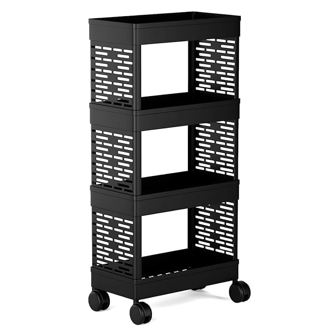 Multipurpose Metal Storage Trolley – 2, 3 & 4 Layer Rolling Rack for Kitchen, Bathroom, Bedroom, Office & Laundry Use | Heavy Duty Organizer with Wheels (Metal Storage Trolley-G)-image-13