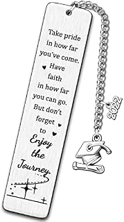 AMZQ Graduation Bookmarks Gifts for Her Him Middle Senior High School Grads Class of 2022 Inspirational Gift for Women Men Girls Boys Daughter Son