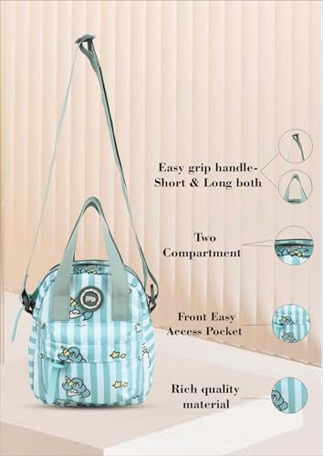Image of PB Pearlbags Soft Crossbody Shoulder Or Hand Bag or Sling bag Water Resistant Anti Fall Stationery Storage Bag Handbag Clutch Bag Sweet Birthday Gift For 5-10 Years Children Students Girls