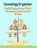  Genealogy Organizer - Family History Record Book: A Genealogy Notebook With Genealogy Charts And Forms for kids, Family Tree Chart Book, A Gift For Family History Buff