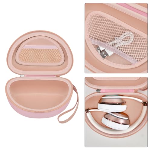 COMECASE Headphone Case Compatible with Beats Solo 4/ Studio Pro x Kim Kardashian/ Solo3/ Studio3/ Solo Pro Noise Cancelling Over-Ear Headphones Headset - Pink by Comecase - Image 4