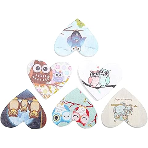 Boutons en Bois Hibou Biitfuu Cover