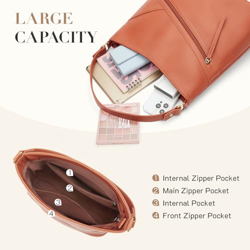Image of Missnine Hobo Bag Purses and Handbags for Women Top Handle Handbags with Pocket Zipper