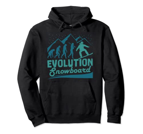 Evolution Snowboard - Freestyle Snowboarding Lover Pullover Hoodie