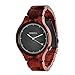 Produktbild Kerbholz Herren Analog Quarz Uhr Mit Massivem Naturholz Armband 0705184599509