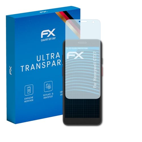 atFoliX Screen Protection Film compatible with Honeywell CT37 Screen Protector, ultra-clear FX Protective Film (2X)