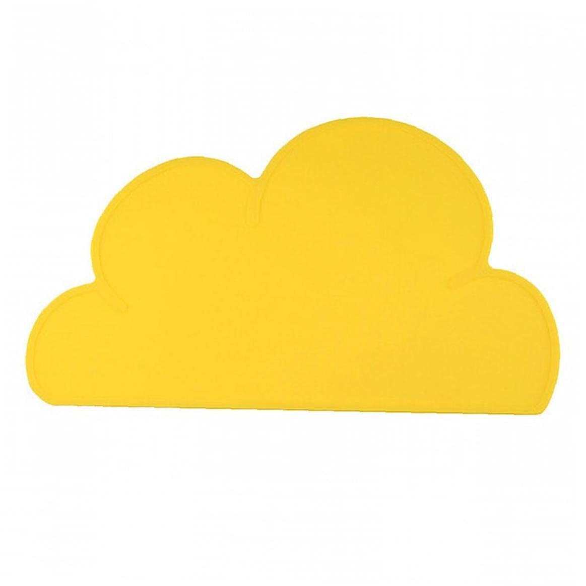 Ruluti Cloud Silicone Baby Placemat Reusable Silicone Placemats Travel Dining Mat Portable Food Mat for Toddler