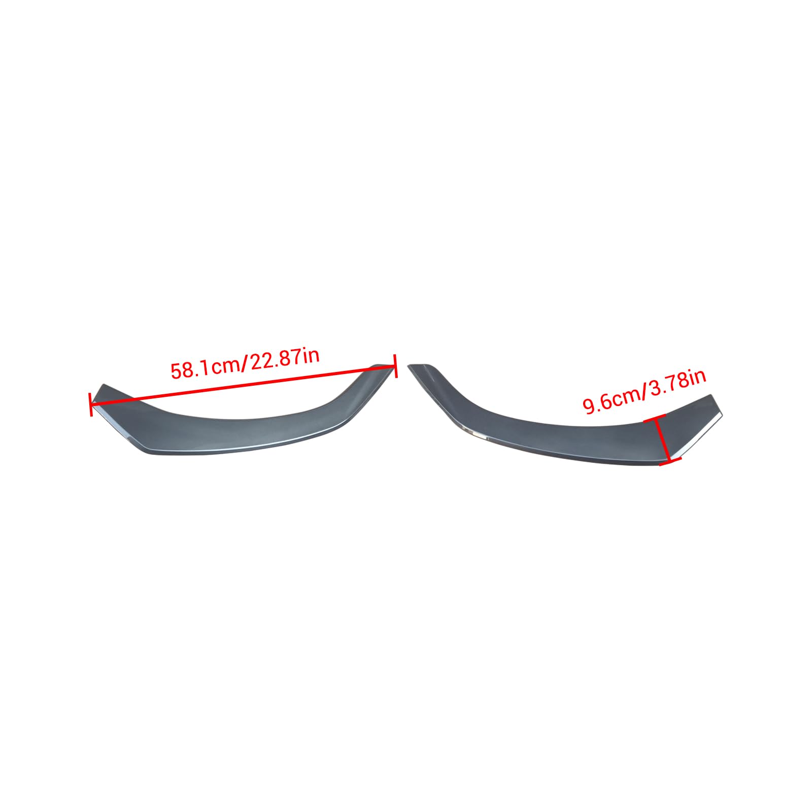 YOUNGERCAR Fender Flares Wheel Arch Extension Cover Trim for 2022-2026 Subaru WRX Gray Plastic Car Accessories 8pcs — view 8