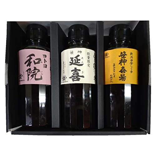 コトヨ醤油お試しセット〔笹神喜昜200ml×1・限定延喜200ml×1・コトヨ和院200ml×1〕のサムネイル
