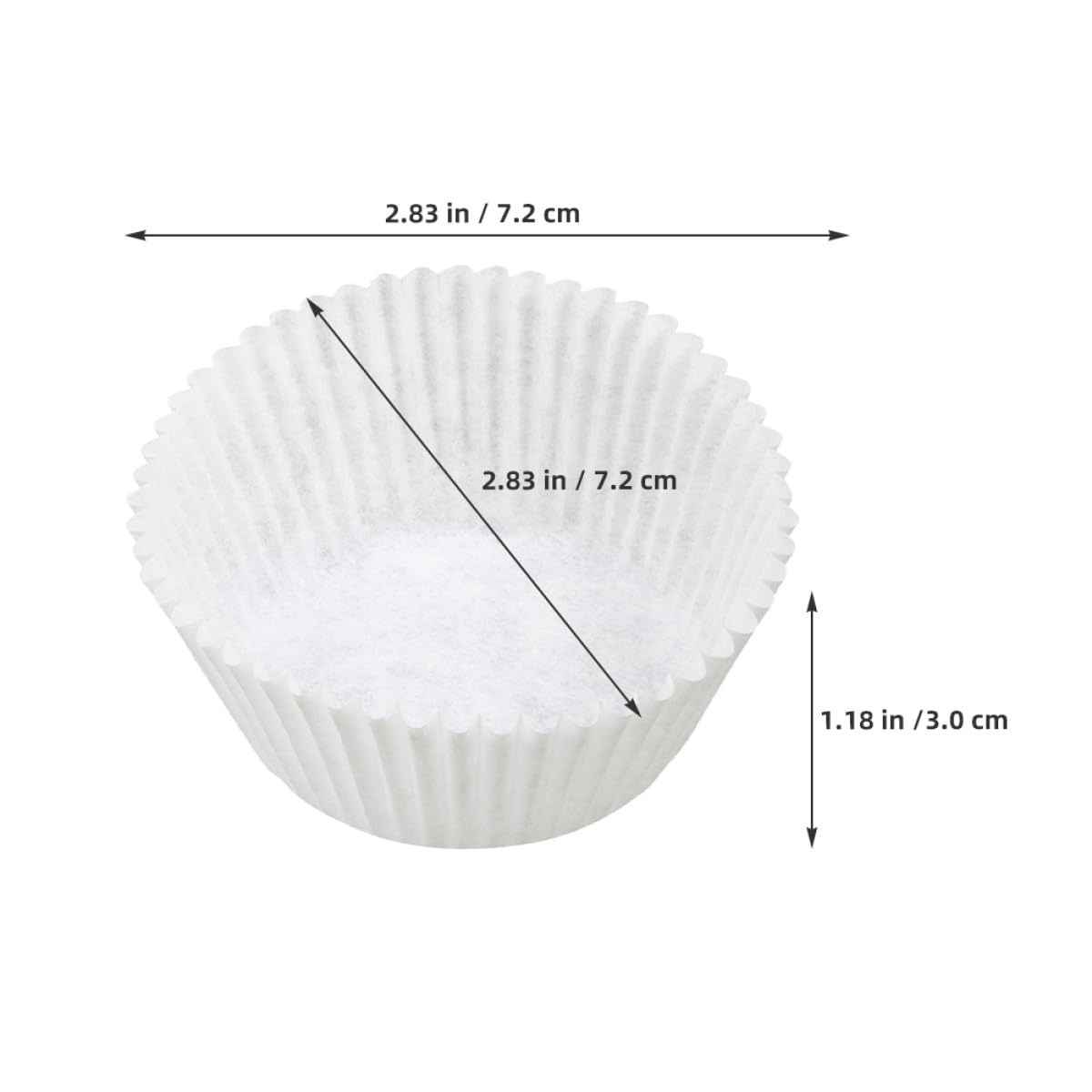 600pezzi Pirottini di Carta da Forno Antiaderenti per Muffin Torte e Cupcake Resistenti e Facili da Usare per Snack e Dolci Fatti in Casa